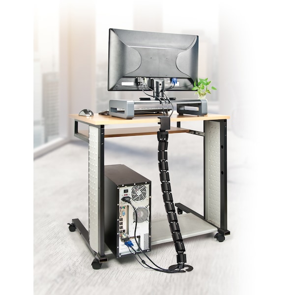 Desk-Clamp Under Desk Spine Cable Manager